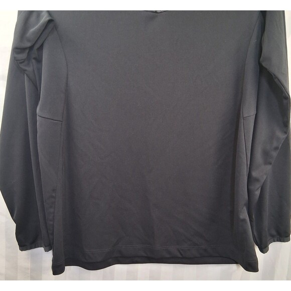 Greg Norman 1/4 Zip Shirt Mens Medium Play Dry Black Long Sleeve Size S - Picture 8 of 10